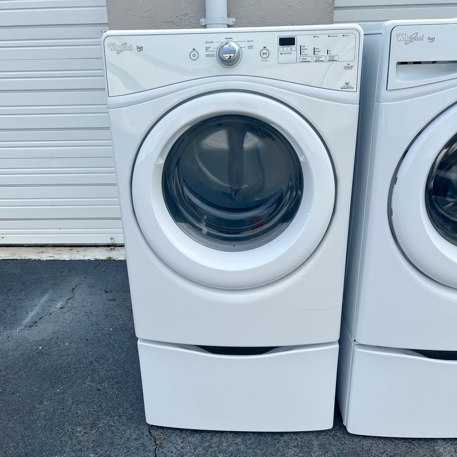 Whirlpool Washer and Dryer Front Load with Pedestal Whirlpool Washer and Dryer Front Load with Pedestal
